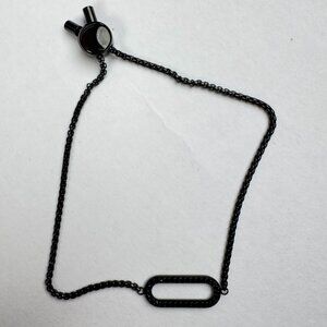 Michael Kors Women's Black S Iconic Link Pave Slider Bracelet MKJ6955001